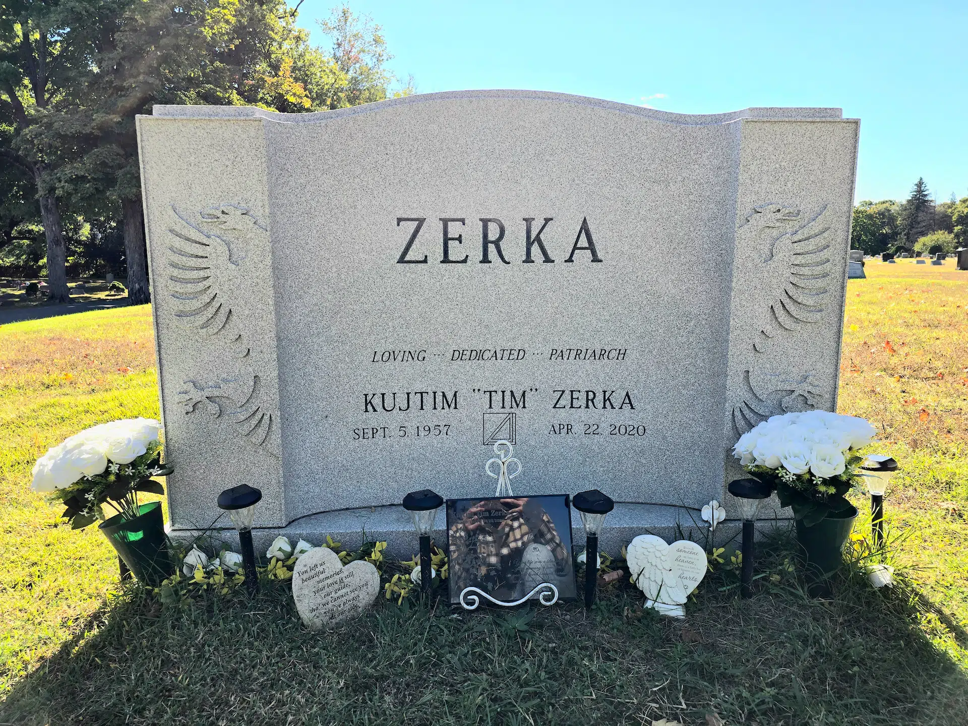 Granite Upright Headstone hand-carved by Granite Upright Memorials in NJ — image 4