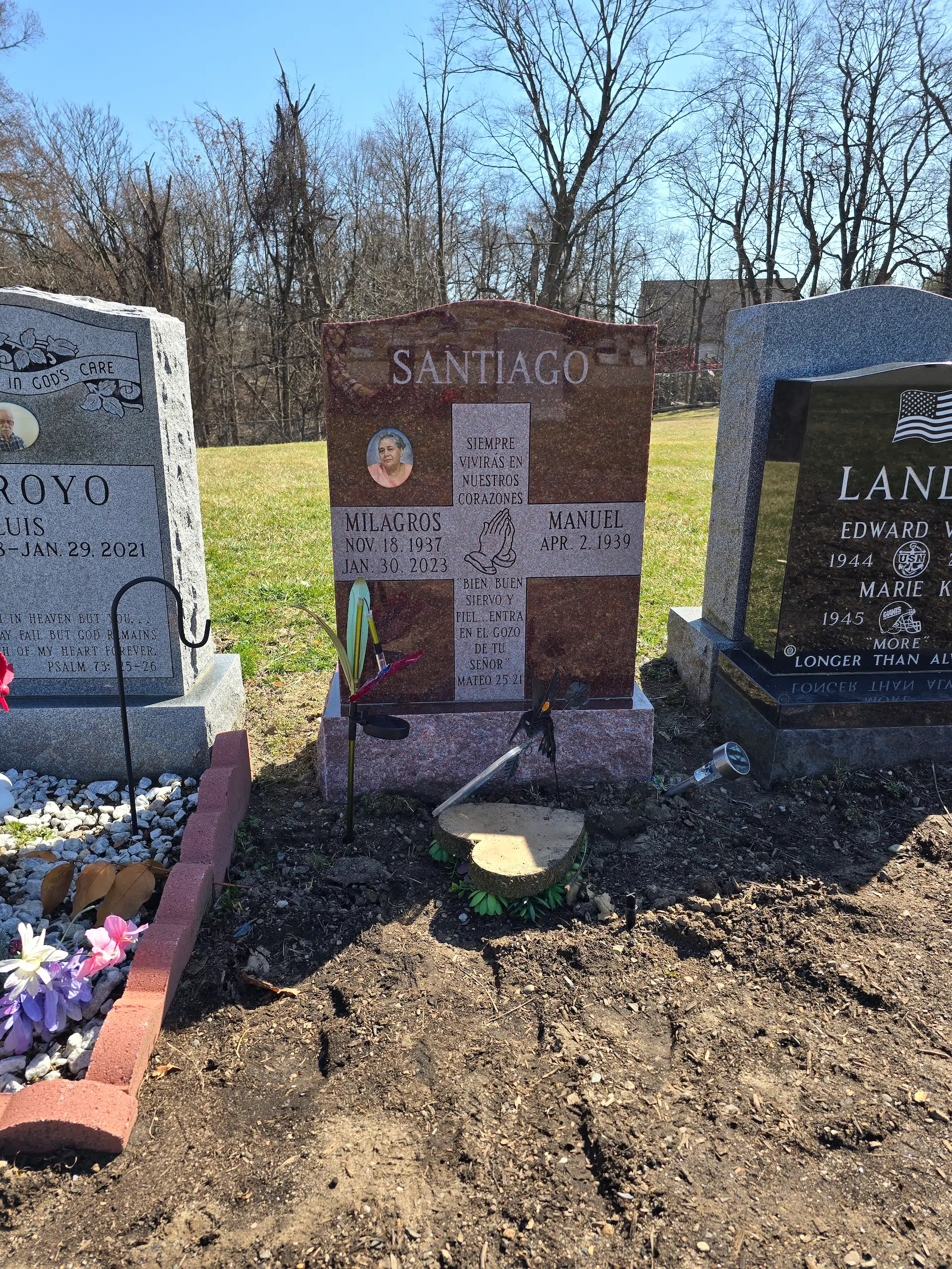 Granite Upright Headstone hand-carved by Granite Upright Memorials in NJ — image 3