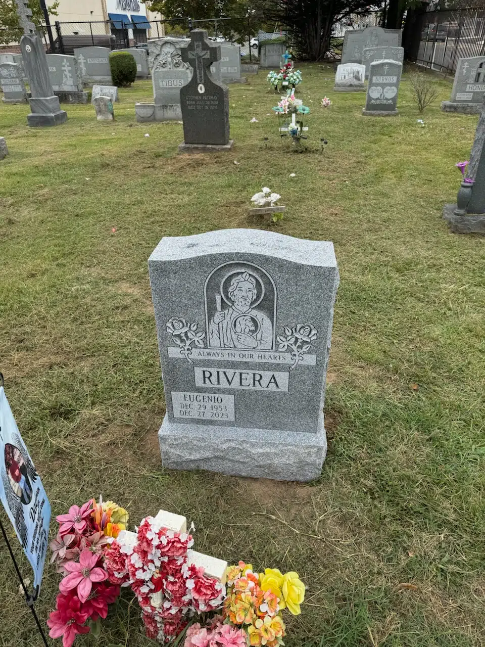 Granite Upright Headstone hand-carved by Granite Upright Memorials in NJ — image 4