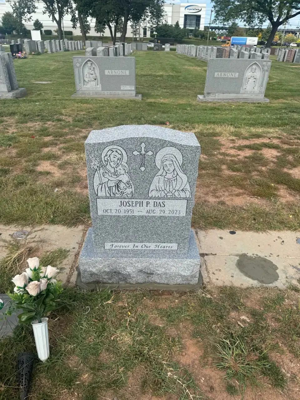 Granite Upright Headstone hand-carved by Granite Upright Memorials in NJ — image 7