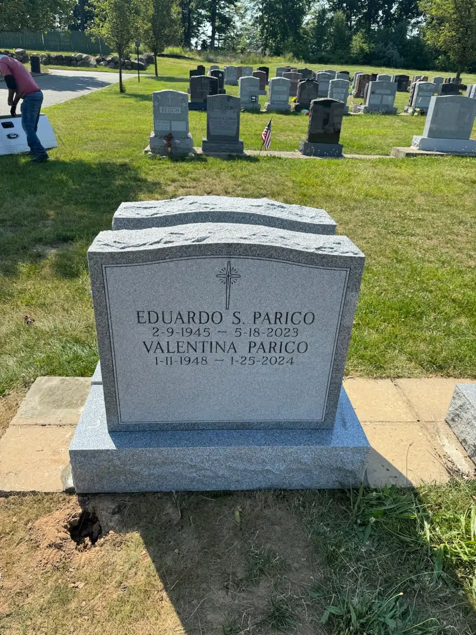 Granite Upright Headstone hand-carved by Granite Upright Memorials in NJ — image 3